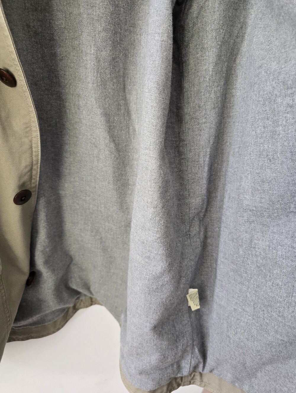LL Bean Barn Jacket Corduroy Trim Vintage VTG 90s Y2k Chore Coat Button Front M - Picture 14 of 15